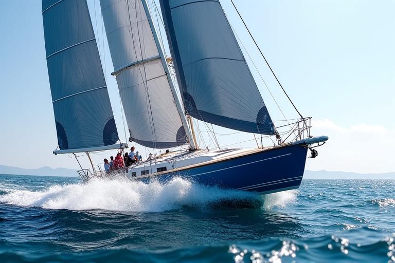 The Racer Sailing Fast